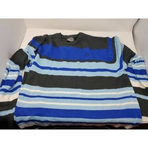 South Pole Mens Knited Pull Over Sweater Size XL Blue And Black
